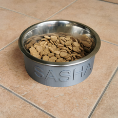 Custom 3D Printed Pet Bowl with Name (Size M) AtviPets, image 