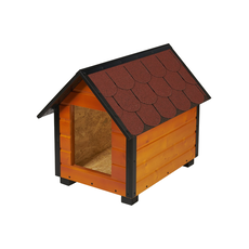 Insulated Dog House With Sharped Roof Bituminous Shingle Size 2 AtviPets, image 