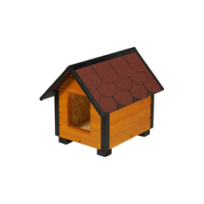 Insulated Dog House With Sharped Roof Bituminous Shingle Size 1 AtviPets, image 