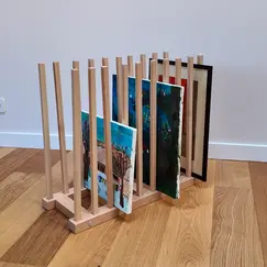 Raft Depozitare Arta si Materiale Imprimate (Inaltime 60 cm / 23.62 in) Imagine 