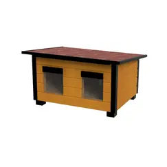 Cușcă Pisică Dublă, Izolată Termic, Cușcă Pisică Exterior PDSI2 Imagine 