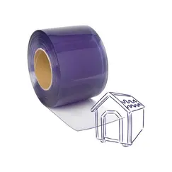 Material PVC Flexibil Pentru Creare Perdea Intrare Usa Cusca Caine Imagine 