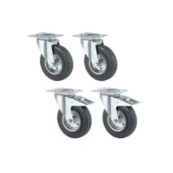 Set 4 Roți Cușcă Câine Imagine 