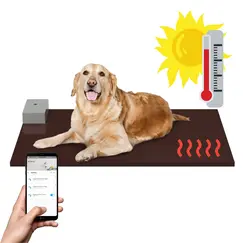 Incalzire Cusca Caine Talie Mare Cu Hol Prin Podea Cu Control Wireless Din Telefon Imagine 