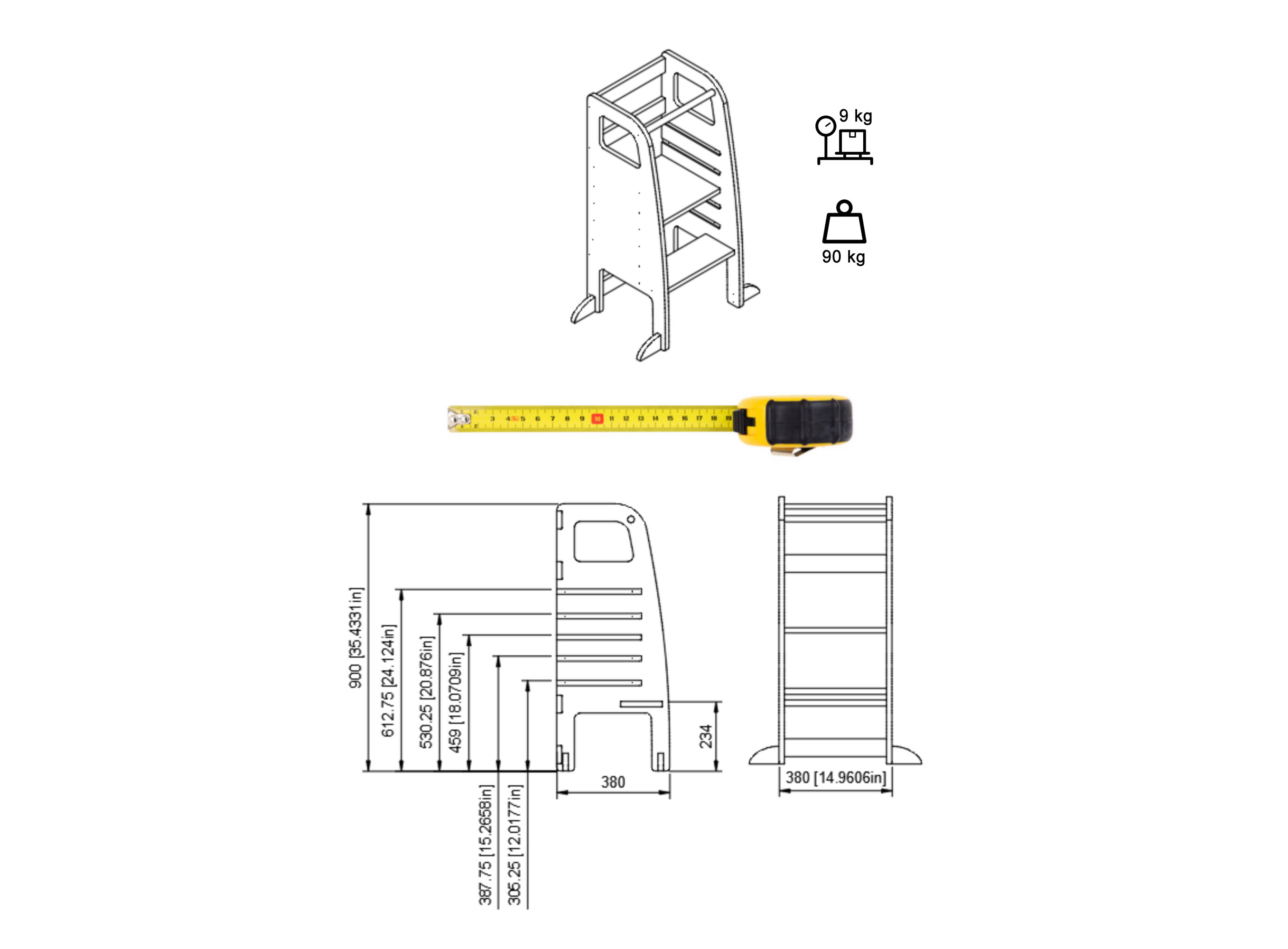 Learning new arrivals tower dimensions