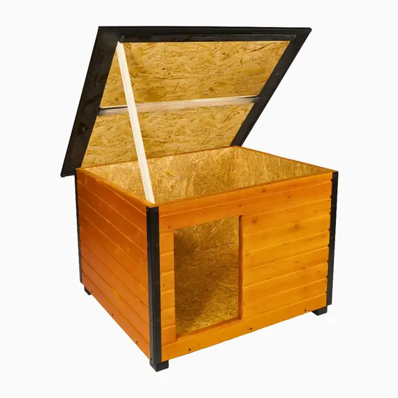 Cușcă Câine, Talie Extra Mare, Izolată Termic, Protecții Anti Ros, Coteț Câine DSI4, Talie: Talie Extra Mare, Compartimentare: Simplă Imagine 5