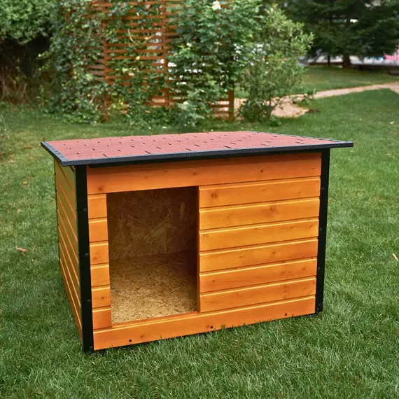 Cușcă Câine, Talie Extra Mare, Izolată Termic, Protecții Anti Ros, Coteț Câine DSI4, Talie: Talie Extra Mare, Compartimentare: Simplă Imagine 