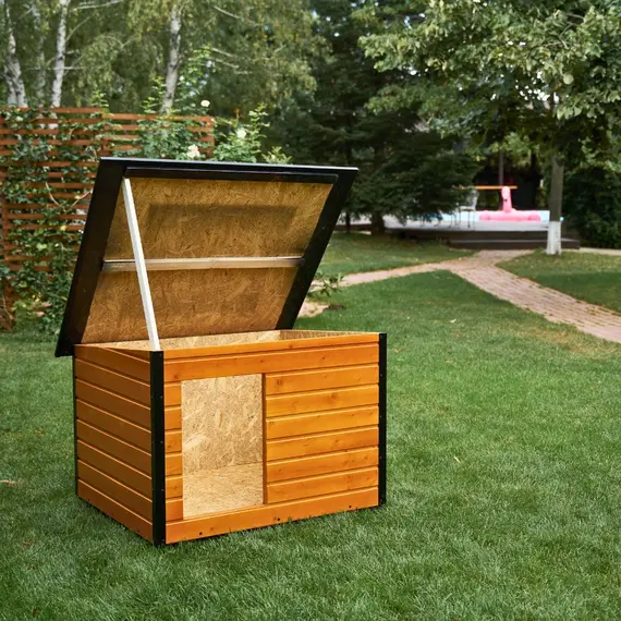 Cușcă Câine, Talie Extra Mare, Izolată Termic, Protecții Anti Ros, Coteț Câine DSI4, Talie: Talie Extra Mare, Compartimentare: Simplă Imagine 8