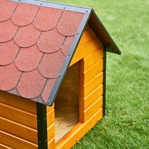 Cușcă Câine, Talie Mare, Izolată Termic, Protecții Anti-Ros, Coteț Câine ASI3 Imagine 9