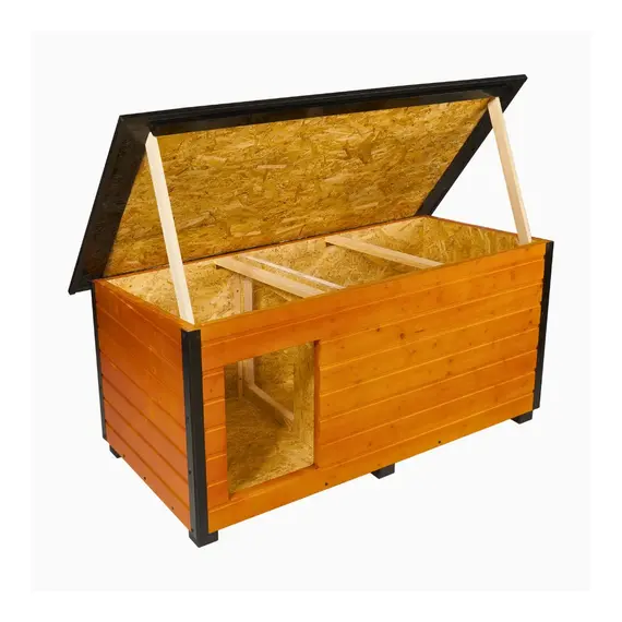 Cușcă Câine, Talie Mare, Cu Hol, Izolată Termic, Protecții Anti Ros, Coteț Câine DSI3-HOL Imagine 5