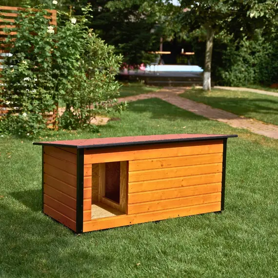 Cușcă Câine, Talie Mare, Cu Hol, Izolată Termic, Protecții Anti Ros, Coteț Câine DSI3-HOL Imagine 