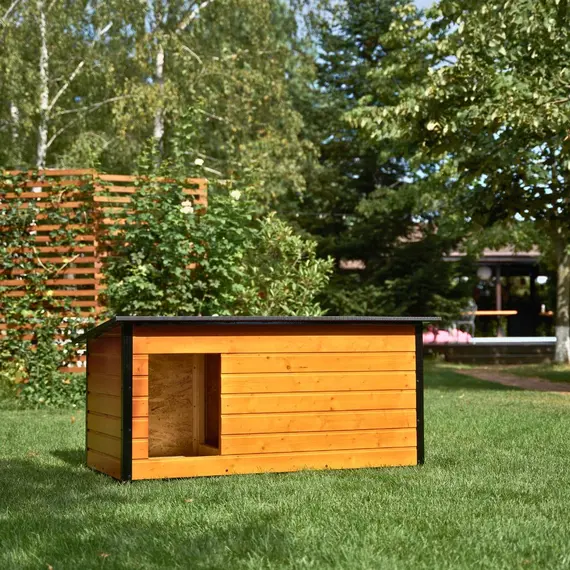 Cușcă Câine, Talie Mare, Cu Hol, Izolată Termic, Protecții Anti Ros, Coteț Câine DSI3-HOL Imagine 11