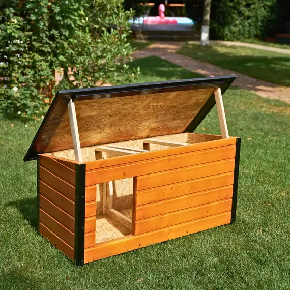 Cușcă Câine, Talie Medie, Cu Hol, Izolată Termic, Protecții Anti Ros, Coteț Câine DSI2-HOL Imagine 13