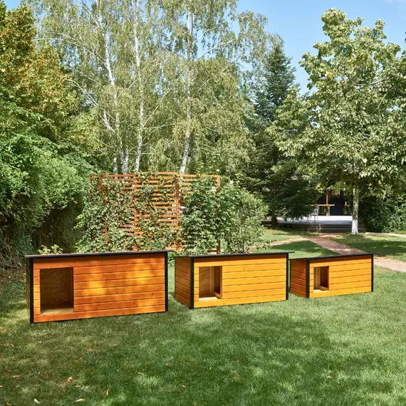 Cușcă Câine, Talie Medie, Cu Hol, Izolată Termic, Protecții Anti Ros, Coteț Câine DSI2-HOL Imagine 15