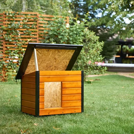 Cușcă Câine, Talie Medie, Izolată Termic, Protecții Anti Ros, Coteț Câine DSI2 Imagine 14