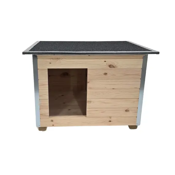 Cușcă Câine Natur, Talie Mare, Protecții Anti Ros, Coteț Câine DL3 Imagine 2