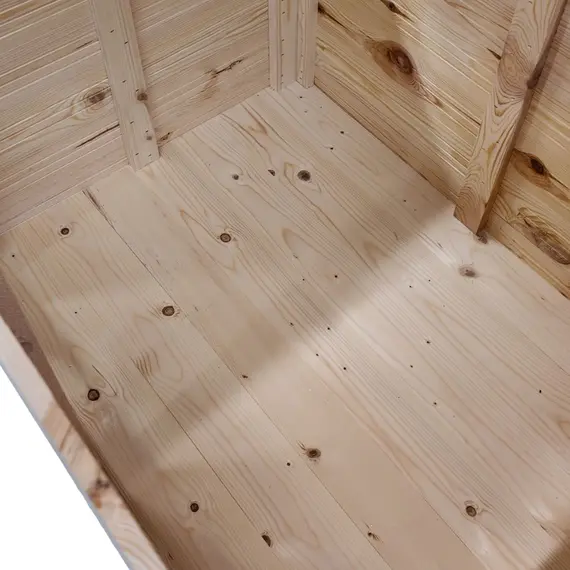 Cușcă Câine Natur, Talie Medie, Protecții Anti Ros, Coteț Câine DL2 Imagine 10