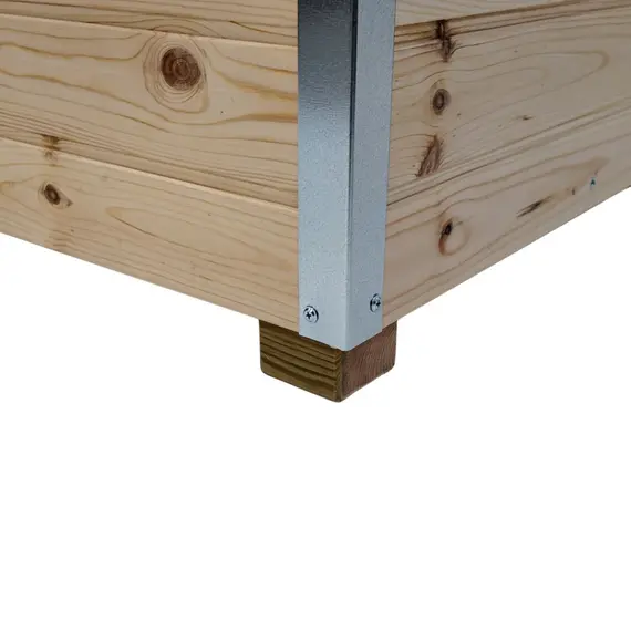 Cușcă Câine Natur, Talie Medie, Protecții Anti Ros, Coteț Câine DL2 Imagine 8