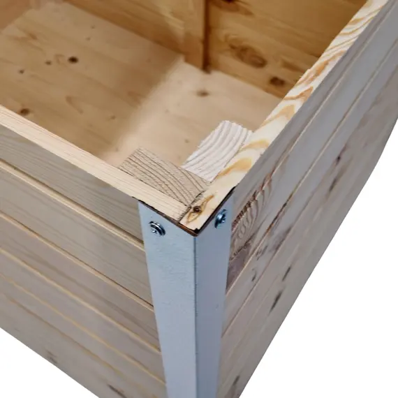 Cușcă Câine Natur, Talie Medie, Protecții Anti Ros, Coteț Câine DL2 Imagine 9