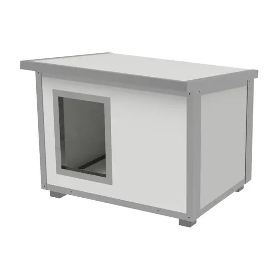 Cușcă Câine, Talie Extra Mare, Panouri Metalice Izolate Termic, Coteț Câine DPI4-STUDIO-M4, Talie: Talie Extra Mare, Compartimentare: Simplă Imagine 