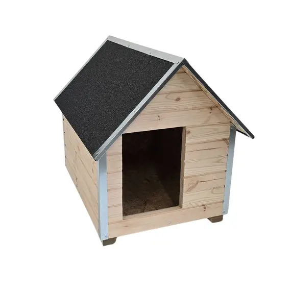 Cușcă Câine Natur, Talie Extra Mare, Izolată Termic, Protecții Anti-Ros, Coteț Câine ALI4 Imagine 3