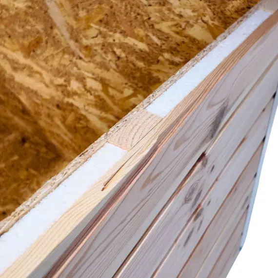 Cușcă Câine Natur, Talie Extra Mare, Izolată Termic, Protecții Anti-Ros, Coteț Câine ALI4 Imagine 7