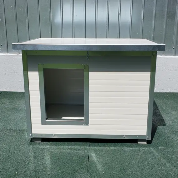Cușcă Câine, Talie Extra Mare, Panouri Metalice Izolate Termic, Coteț Câine DPI4-STUDIO-M4, Talie: Talie Extra Mare, Compartimentare: Simplă Imagine 3