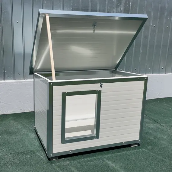 Cușcă Câine, Talie Medie, Panouri Metalice Izolate Termic, Coteț Câine DPI4-STUDIO-M2, Talie: Talie Medie, Compartimentare: Simplă Imagine 6