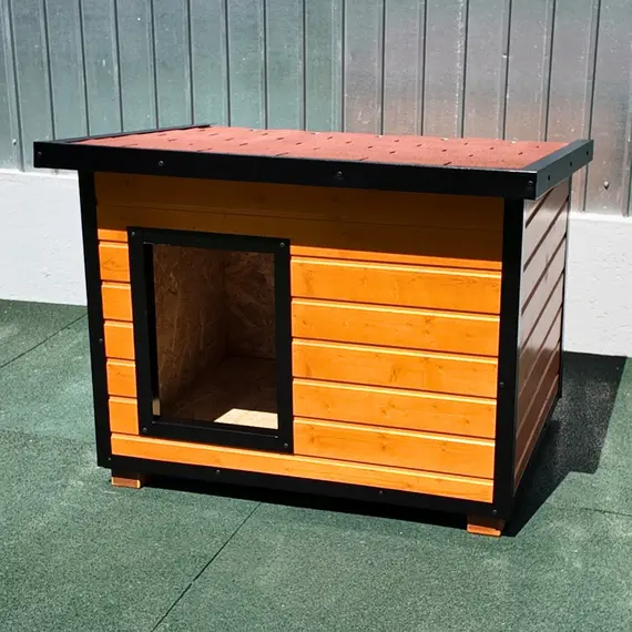 Cușcă Câine, Talie Medie, Izolată Termic, Protecții Anti Ros, Coteț Câine DSI2, Talie: Talie Medie, Compartimentare: Simplă Imagine 