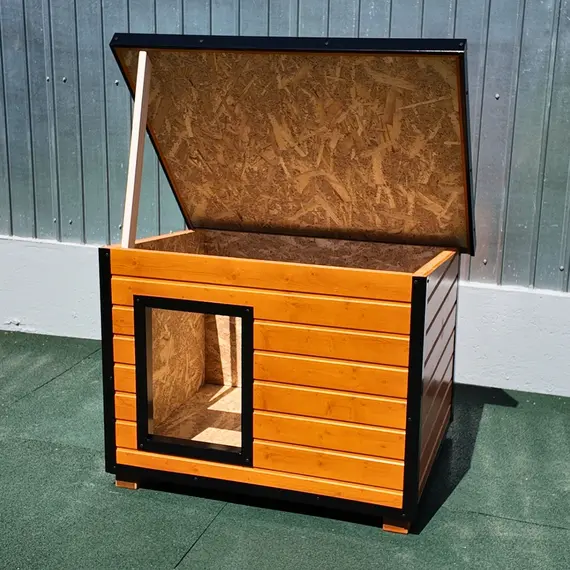 Cușcă Câine, Talie Medie, Izolată Termic, Protecții Anti Ros, Coteț Câine DSI2, Talie: Talie Medie, Compartimentare: Simplă Imagine 2