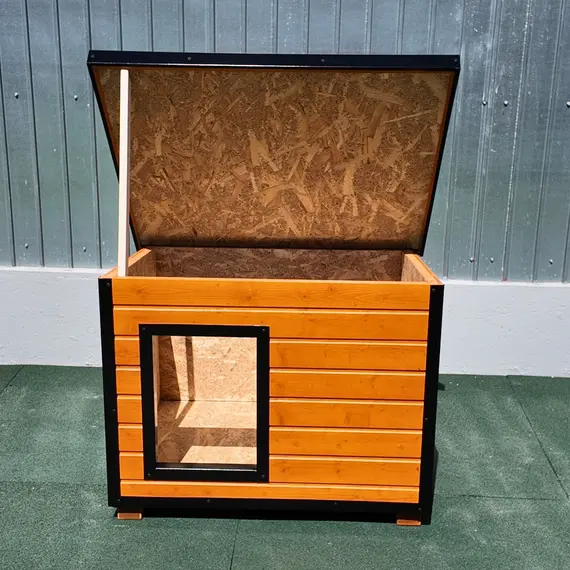 Cușcă Câine, Talie Medie, Izolată Termic, Protecții Anti Ros, Coteț Câine DSI2, Talie: Talie Medie, Compartimentare: Simplă Imagine 4