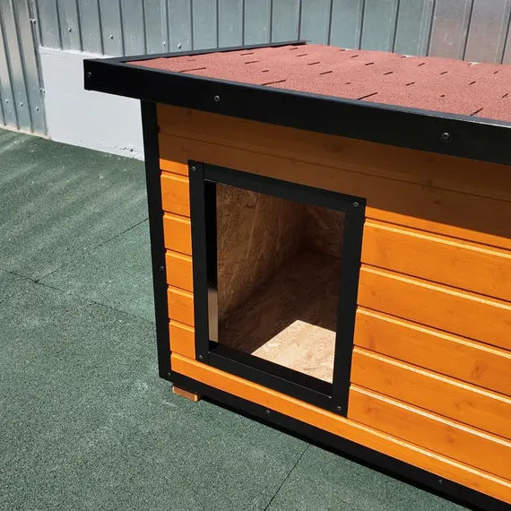 Cușcă Câine, Talie Medie, Izolată Termic, Protecții Anti Ros, Coteț Câine DSI2, Talie: Talie Medie, Compartimentare: Simplă Imagine 9