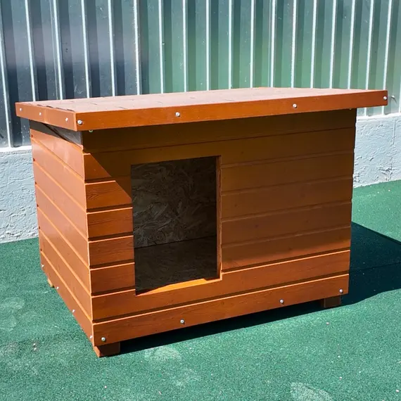 Cușcă Câine Elite Thermo, Talie Mare, Coteț Câine DLVI2-M3S (Finisaj Stejat Produs Unic) Imagine 6
