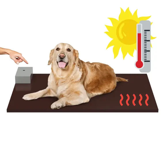 Încălzire Cușcă Câine, Talie Medie, Prin Podea, Control Manual Imagine 