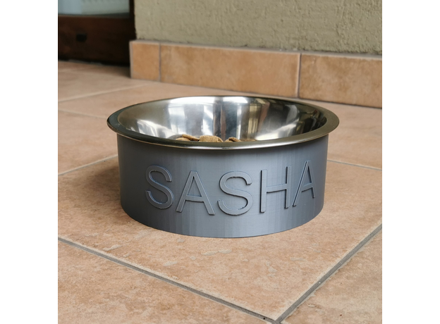 Custom 3D Printed Pet Bowl with Name (Size M) AtviPets, image , 3 image