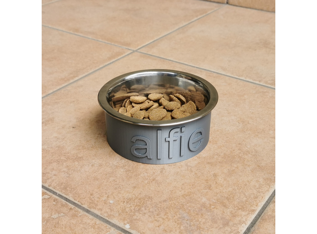 Custom 3D Printed Pet Bowl with Name (Size S) AtviPets, image , 5 image