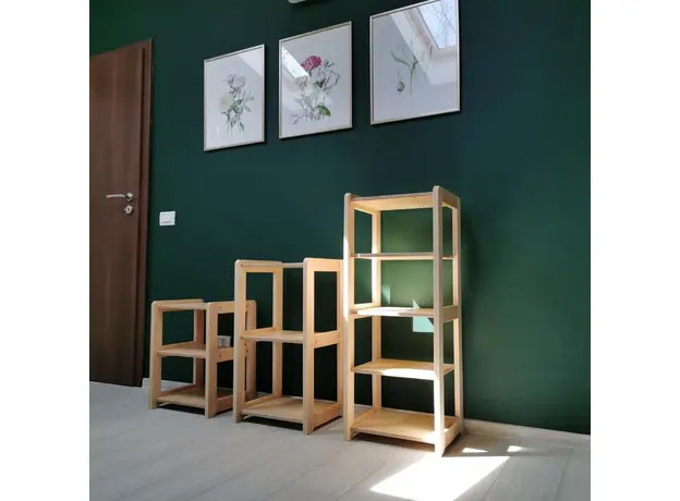 Montessori Toddler Toy Shelf for Toys and Books (H3 L2 R3) | Natural, image , 9 image