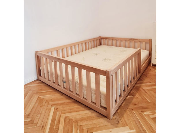 Pat Montessori cu Gard | Crib Bed - AtviKids, imagine _ab__is.image_number.default