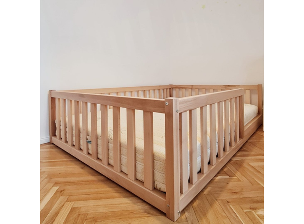 Pat Montessori cu Gard | Crib Bed - AtviKids, imagine _ab__is.image_number.default
