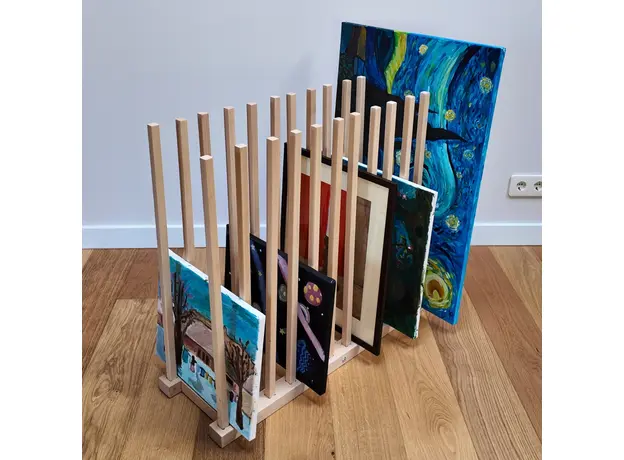 Art Storage Rack And Printed Materials (Height 75 cm / 29.53 in), image , 2 image