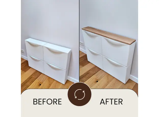 Blat Lemn Masiv Stejar Dulap Ikea Trones (W2) Natur Imagine 7