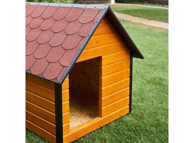 Insulated Dog House With Sharped Roof Bituminous Shingle Size 4 AtviPets, image , 9 image