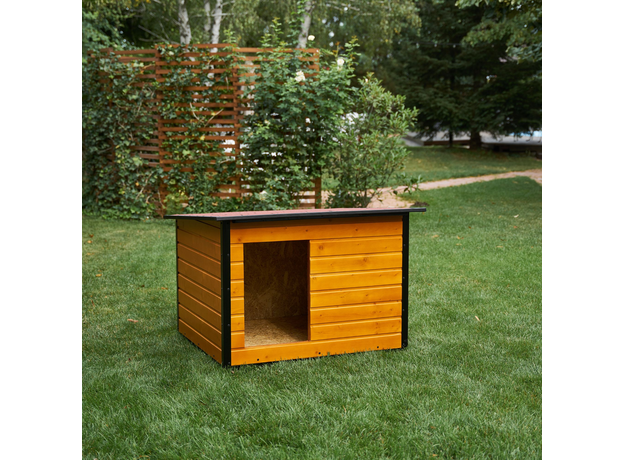 Insulated Dog House With Folding Roof Bituminous Shingle Size 4 AtviPets, image , 10 image