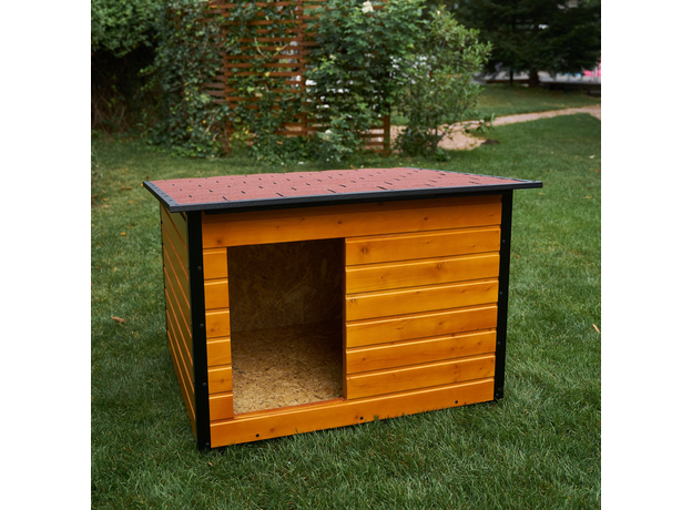 Insulated Dog House With Folding Roof Bituminous Shingle Size 4 AtviPets, image , 11 image