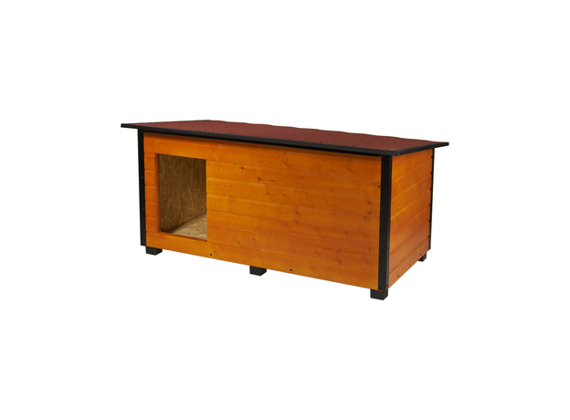 Insulated Dog House With Folding Roof Bituminous Shingle And Hallway Size 3 AtviPets, image 