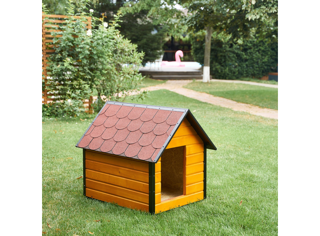 Insulated Dog House With Sharped Roof Bituminous Shingle Size 3 AtviPets, image , 8 image