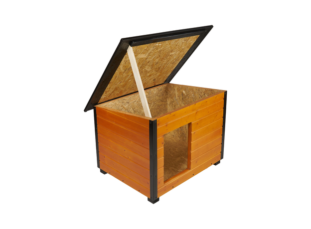 Insulated Dog House With Folding Roof Bituminous Shingle Size 3 AtviPets, image , 4 image