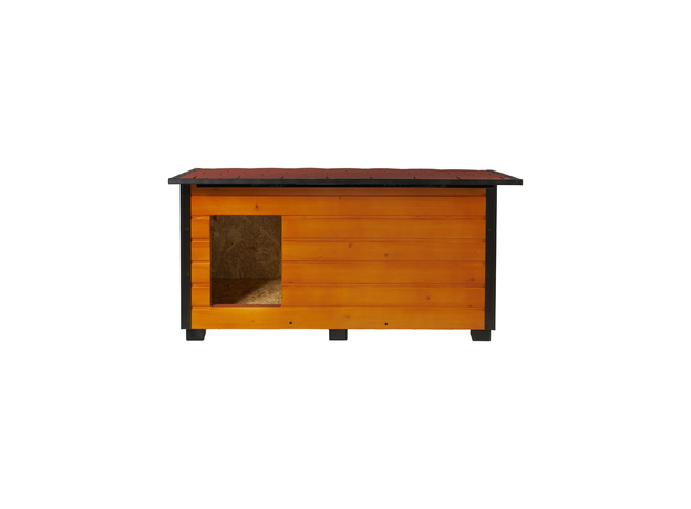 Insulated Dog House With Folding Roof Bituminous Shingle and Hallway Size 2 AtviPets, image , 2 image