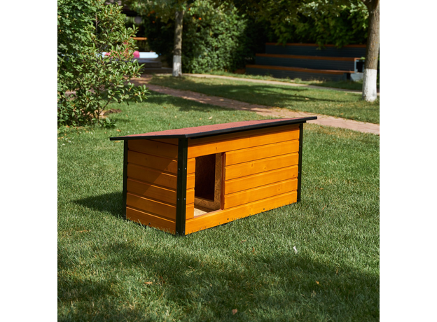 Insulated Dog House With Folding Roof Bituminous Shingle and Hallway Size 2 AtviPets, image , 12 image