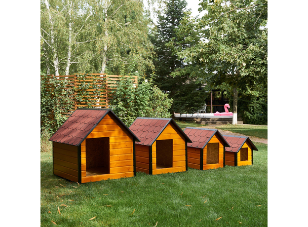 Insulated Dog House With Sharped Roof Bituminous Shingle Size 2 AtviPets, image , 10 image